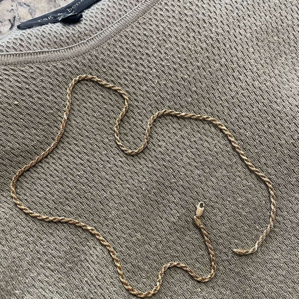 Jaxxon 22" gold rope chain